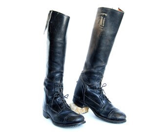 Vintage Cowboy Boots 10.5 D Men's HONDO BOOTS Zippered
