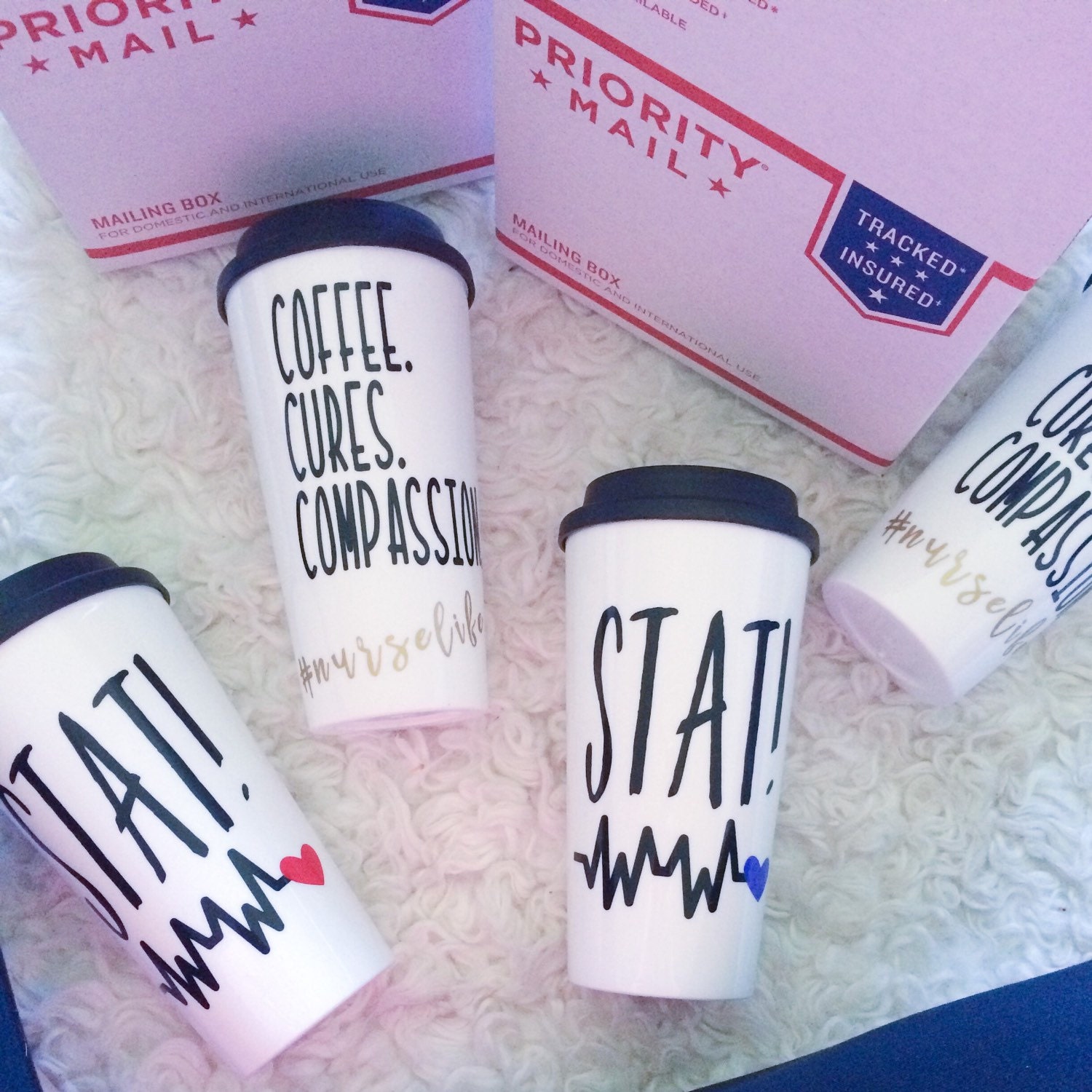 nurse gift/Stat nurse travel mug/doctor coffee mug/doctor