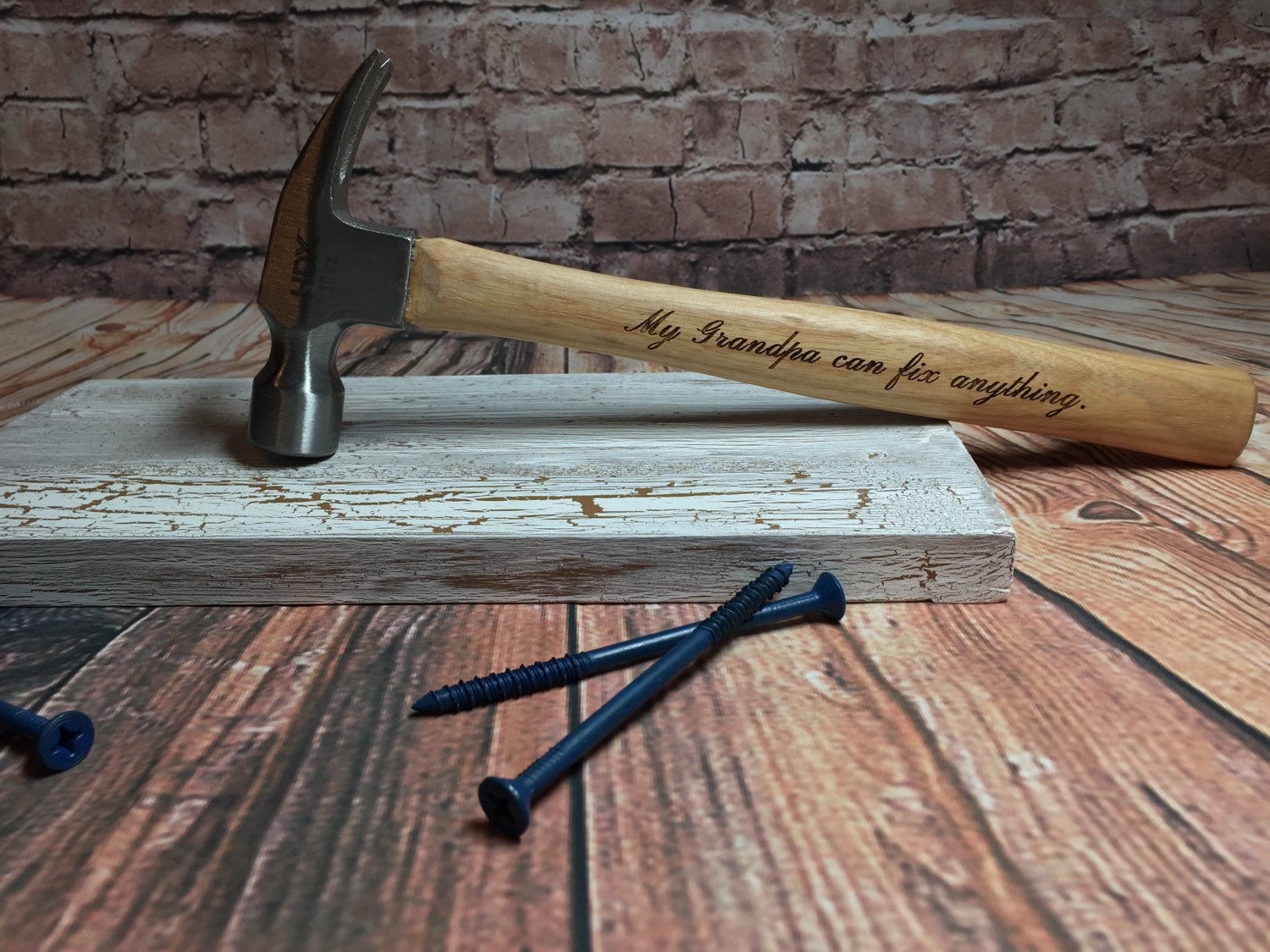 Engraved Hammers. Personalized Hammer with Message. Laser