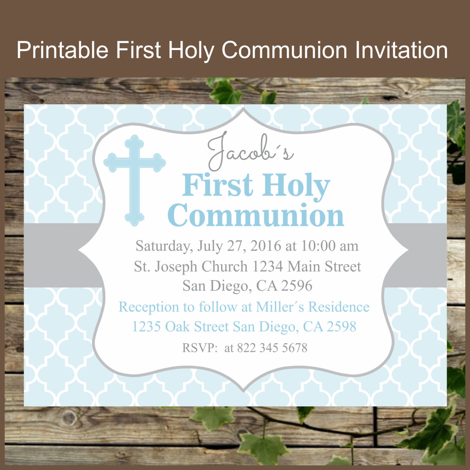 Personalised Holy Communion Invitations 8