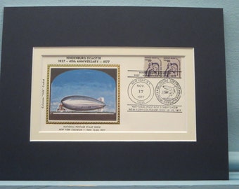 The German Dirigible Hindenburg is Lost at Lakehurst, New Jersey & Commemorative Cover