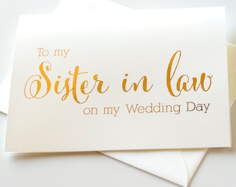 Sister in law card | Etsy