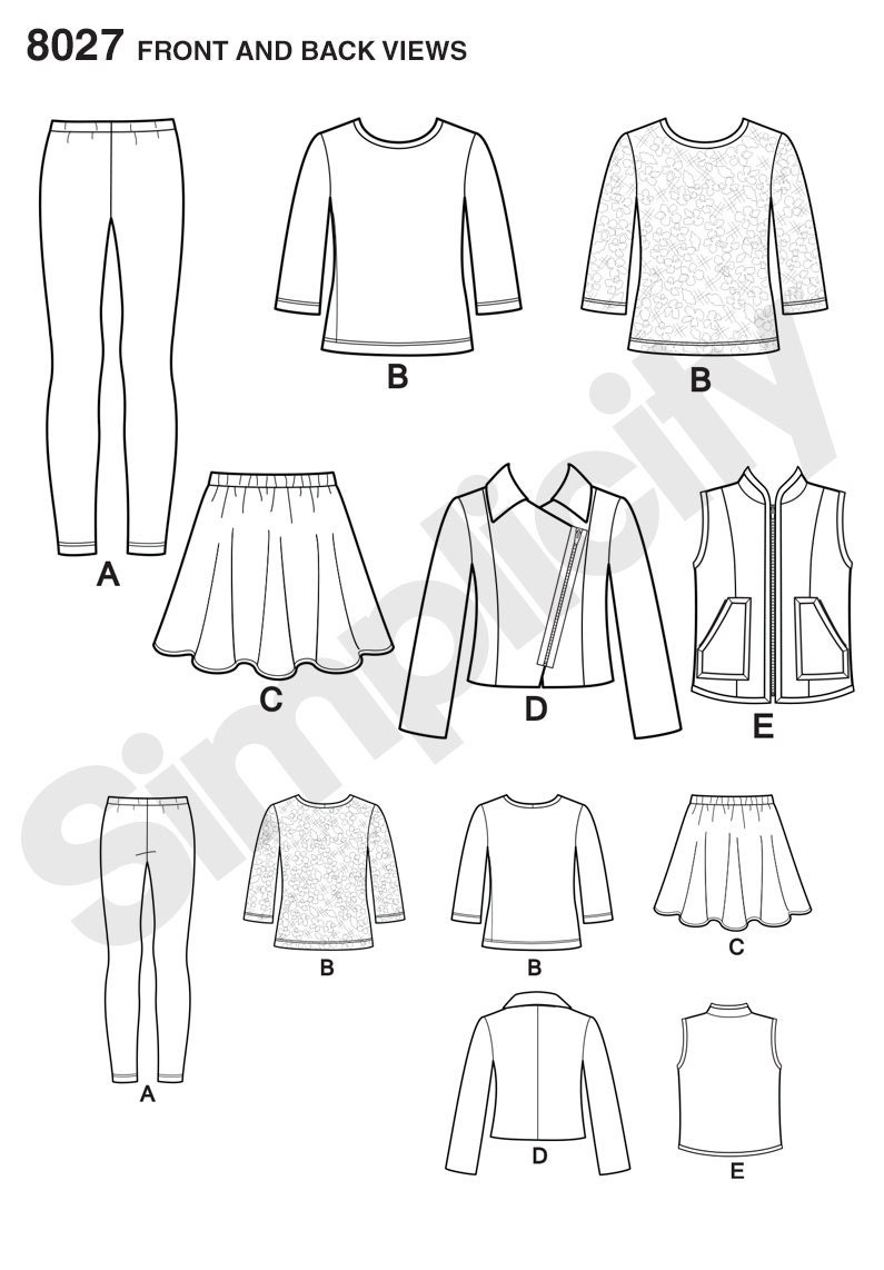 Simplicity Pattern 8027 Child's and Girls' Jacket by GGselections