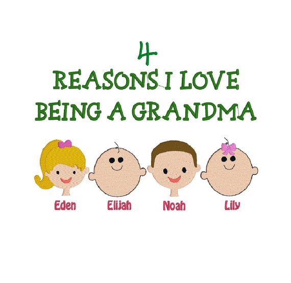Download Reasons I Love Being a Grandma Grandpa Daddy Mommy Aunt