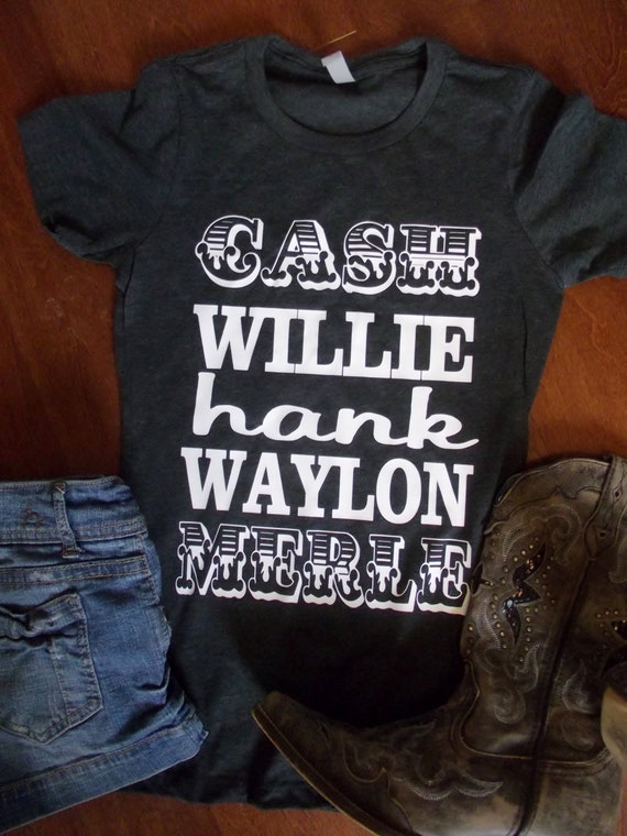 Cash Willie Hank Waylon Merle Womens Country Shirt Other