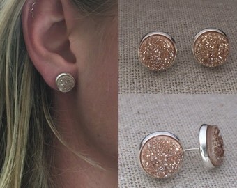Druzy Studs // Drusy Stud Earrings // Druzy Earrings