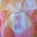 Vintage 80s Pink Bunny Snowsuit Girls Size 1