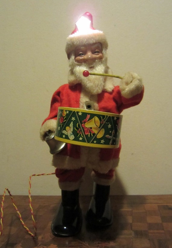 Battery Operated Ride On Toys >> Vintage Santa tin toy battery operated by ElflingAntiques on Etsy Battery Operated Ride On Toys >> Vintage Santa tin toy battery operated by ElflingAntiques on Etsy