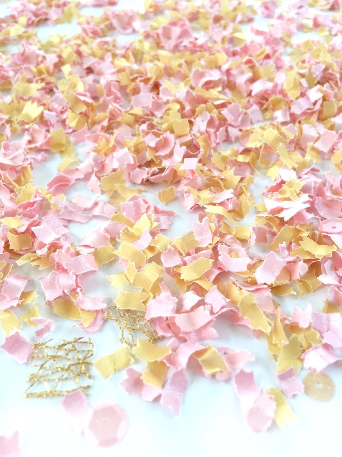 Confetti Pink and Gold Confetti Wedding Confetti