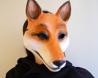 Items similar to Angry Wolf Animal Mask Fancy Dress Party Mask Woodland ...