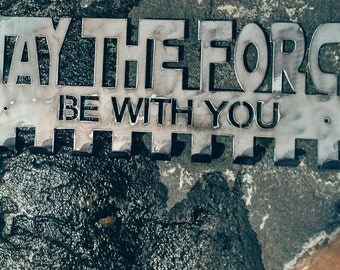 Star Wars - May The Force Be With You medal display
