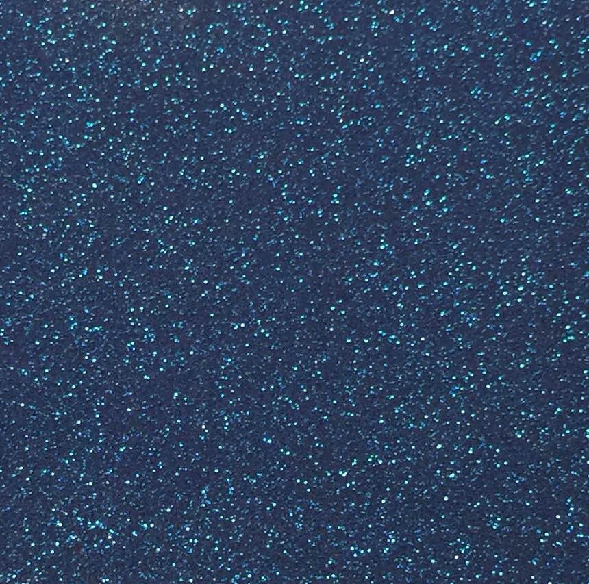 Deep Blue Sea Glitter Marine Vinyl 9 x 12 Inch Sheet