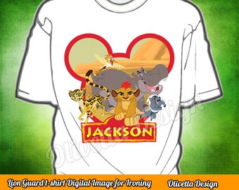 The Lion Guard Iron On Transfer Shirt -The Lion Guard DIY Iron On Transfer - Lion Shirt - Lion Birthday Printable - The Lion Guard Clothing