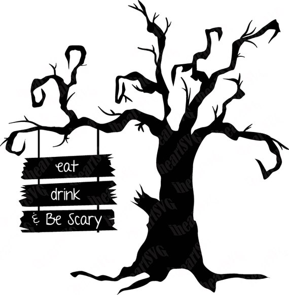 Download 80% off 99 cents Eat Drink Be Scary Halloween Tree by ...