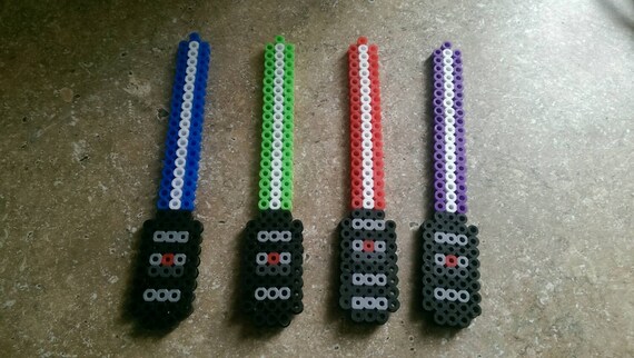 hama lightsaber bead Perler Star Wars lightsabers bit 8