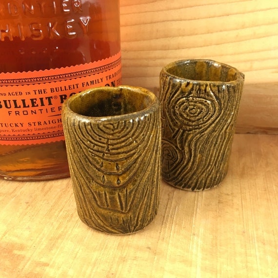 Lumberjack shot glass whiskey glass set of two vodka