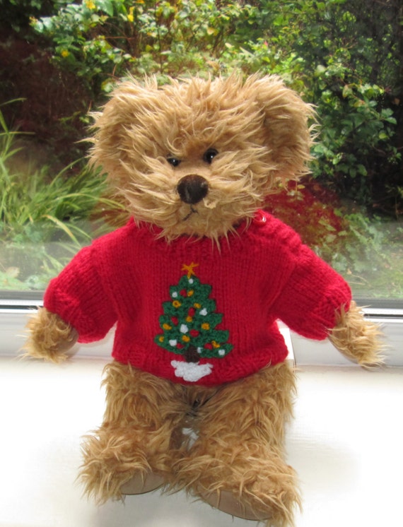 teddy bear knitted jumper pattern