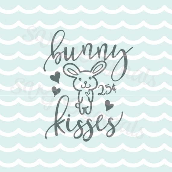 Bunny Kisses SVG Vector File. Bunny Kisses 25 SVG Cricut