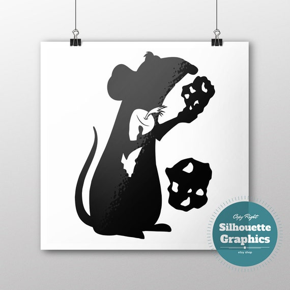 Download Ratatouille silhouette file svg eps disney font