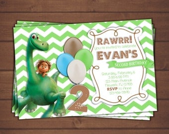 The Good Dinosaur Invitation