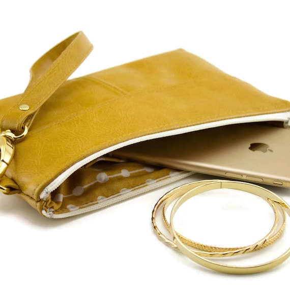 evening clutch bags mustard yellow minimalist wallet