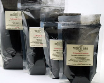 8-16 oz quality activated charcoal powder. FOOD-GRADE - completely safe for oral use.