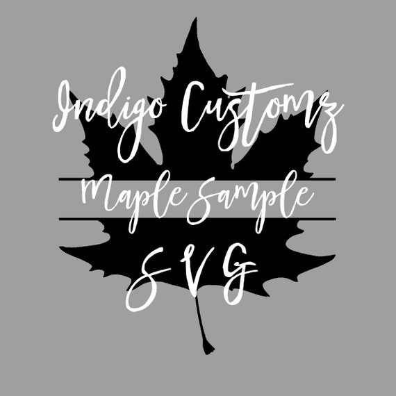 Download Maple Leaf Monogram Svg Split Monogram Maple Leaf SVG Maple