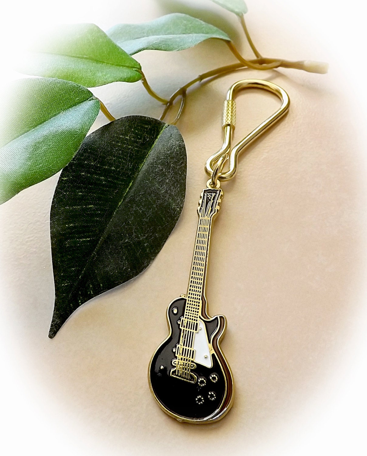 Gibson Les Paul Custom Guitar Keyring /Keychain