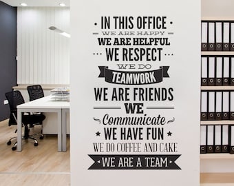 Office Decor Typography - In This Office Ultimate Typography Decal - Office Sticker - Motivational Decals - SKU:ThisOfficeSticker