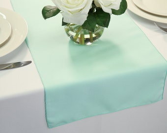 Mint Polyester Table Runner | Wedding Table Runners