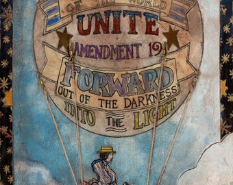 Women Unite giclee print on claybord™ ready to hang