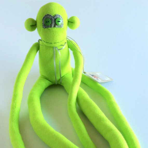 green sock monkey