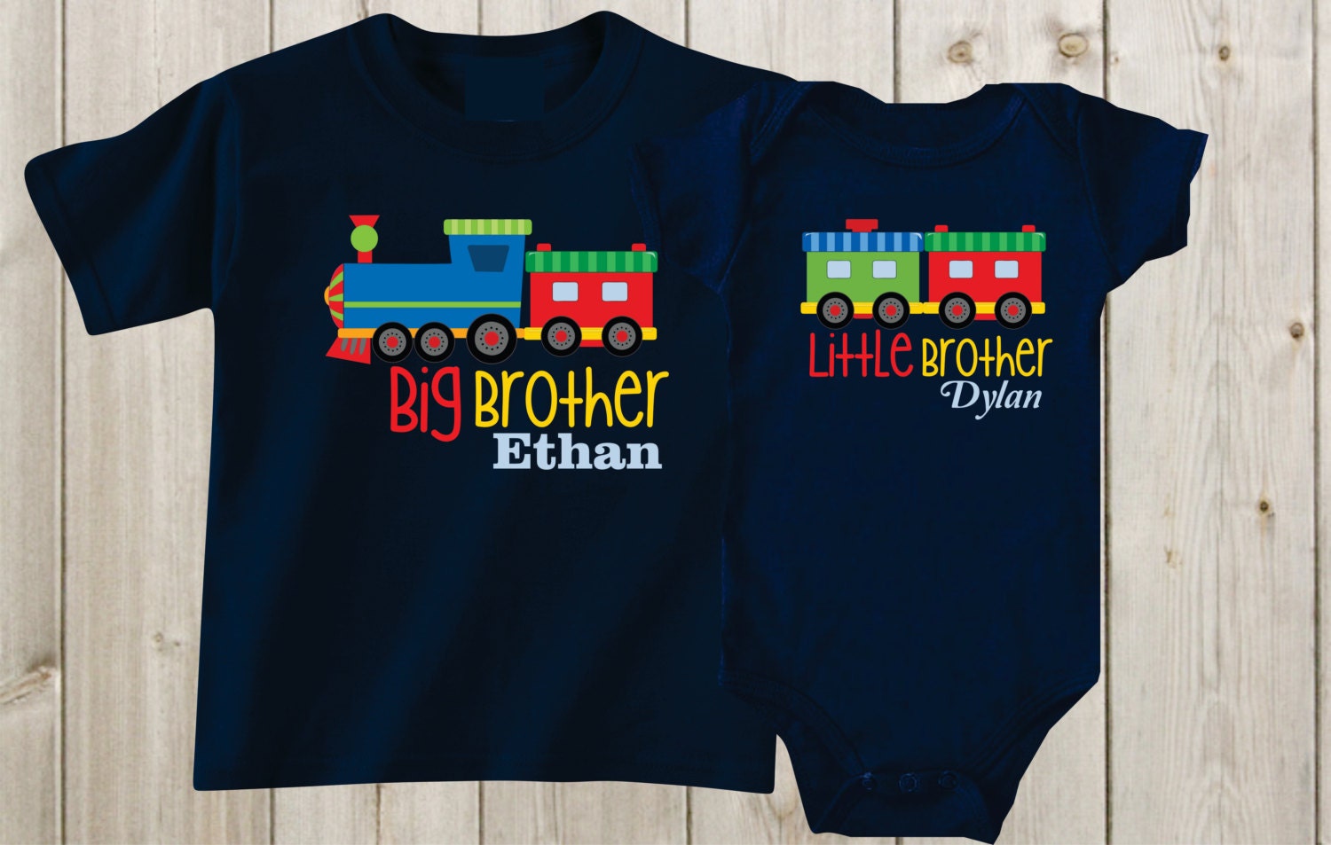 Set of 2 matching shirts Big brother little by mkclassyprints