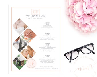 SALE! Wedding Photography Branding Pricing Guides Kit, Photographer Price List, Pricing Guide Template, Wedding Photographer Branding