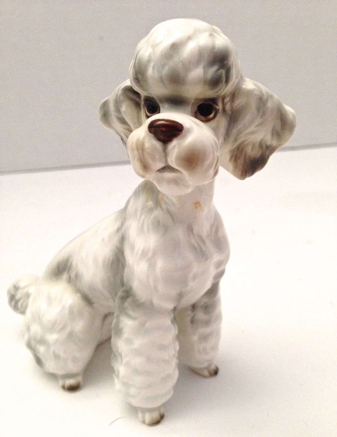 vintage porcelain poodles