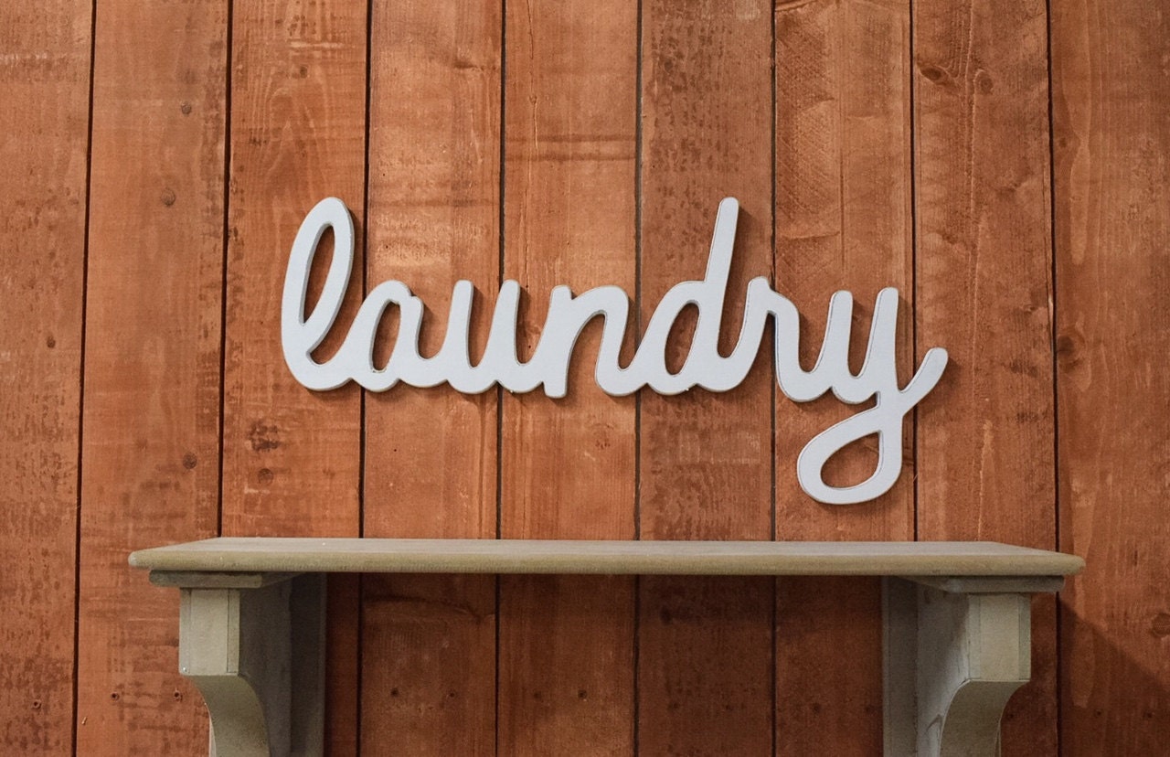 Large Laundry Sign Laundry Room Decor