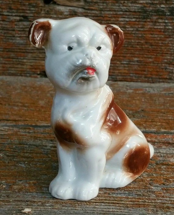 english bulldog ceramic statue