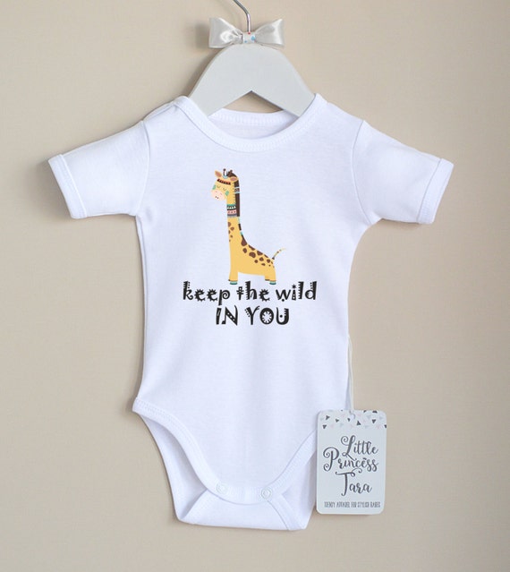 Safari Animal Baby Clothes. Cute Baby Boy Or by LittlePrincessTara