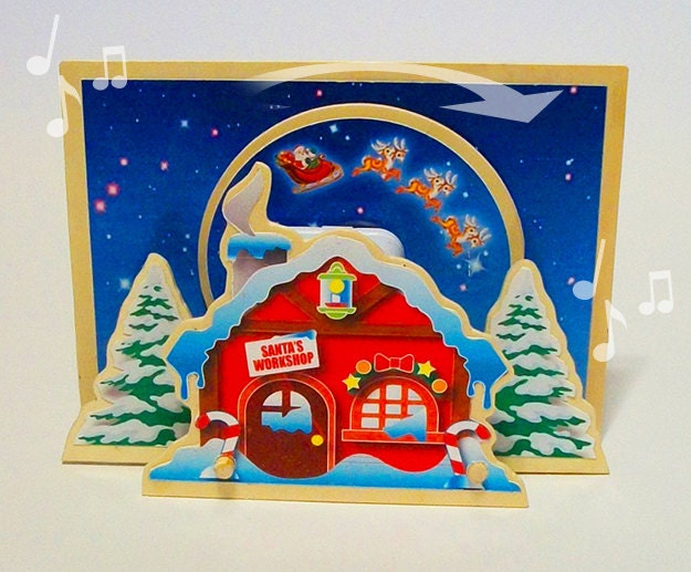 christmas music box animated santa and reindeers christmas music box animated santa and reindeers