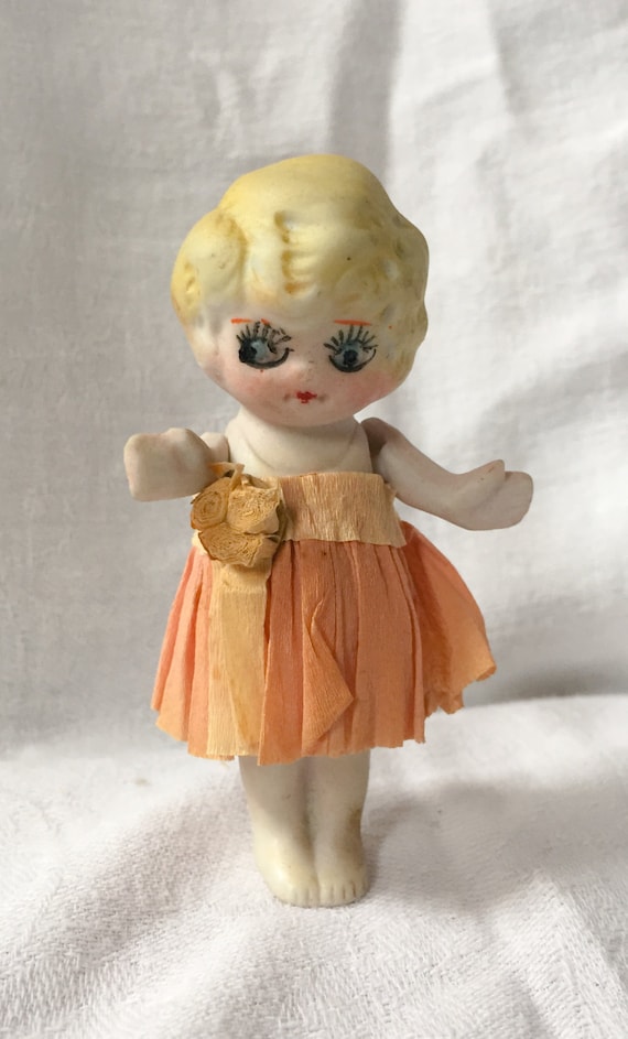 Vintage Kewpie Doll Bisque Japan 1920 S Flapper By Pattispickins