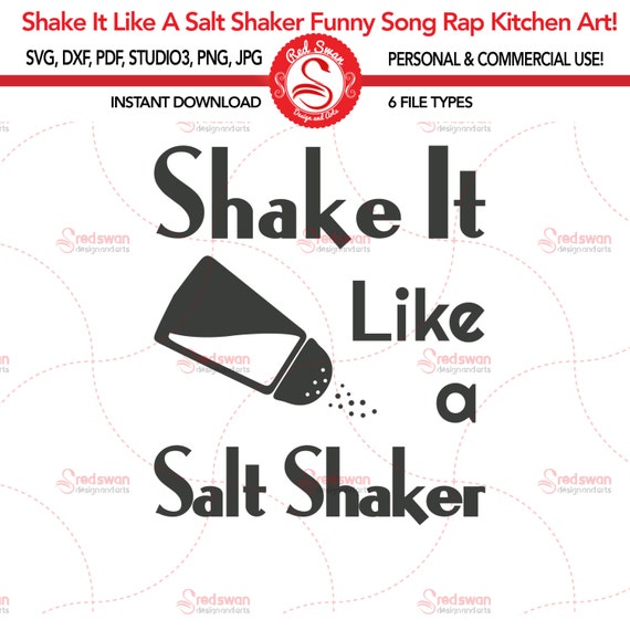 Shake It Like A Salt Shaker Kitchen SVG Funny Kitchen Art