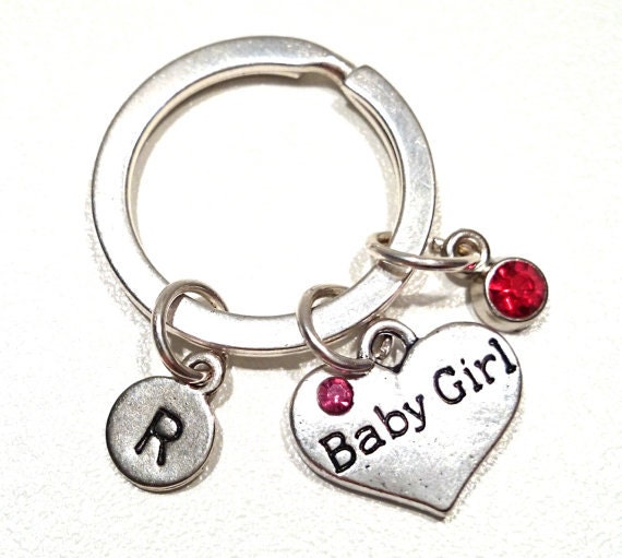 Baby Girl Keychain Custom Keychain Custom Key Ring New Baby