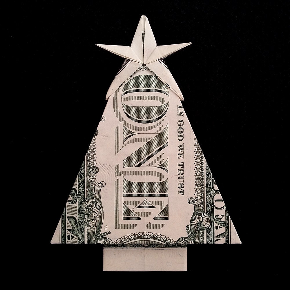 How To Make A Origami Christmas Star With Money : Dollar Bill Origami