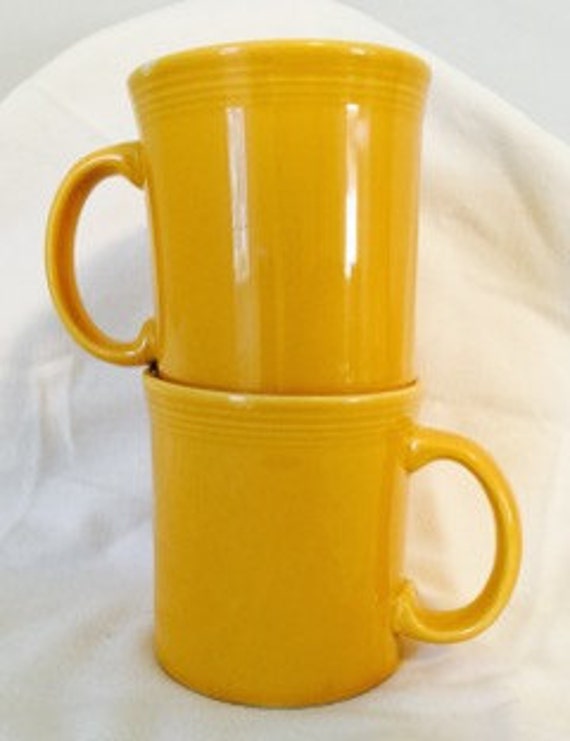 Vintage Fiesta Mug Vintage Fiestaware Yellow Fiesta Mug