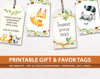 Editable gift tags gift tag template text by HandsInTheAttic