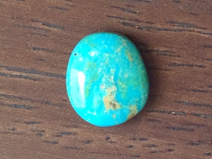 Cripple Creek Colorado Turquoise Natural Color Blue 13x12mm