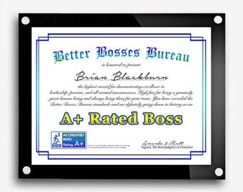 Gift for Boss, Best Boss Award, Boss's Day Gift, Bosses Day, Best Boss Gift, Funny Boss Gift, Best Boss Certificate, Bosses day, Boss Print