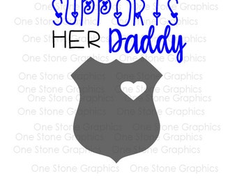 Police svg,support my dad svg,police,this girl supports her daddy svg,daddy,girl svg,back the blue svg,police badge svg,police officer svg