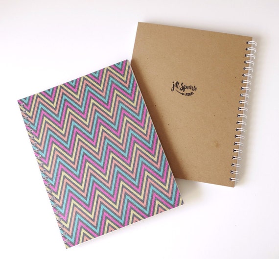 Large Blank Page Wire Bound Notebook 8.5 x 11 Glitter Zig