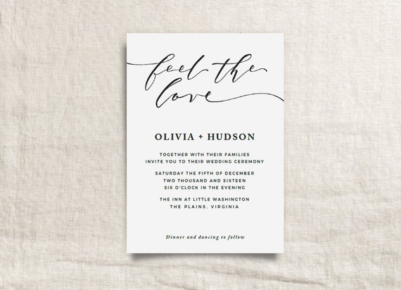 Wedding Invitations Text Template 4